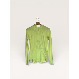 Lululemon Lightweight Neon Yellow Hoodie Windbreaker Jacket